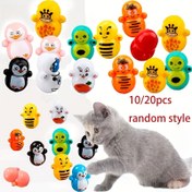 Resim 10/20 adet Kedi Yuvarlanan Oyuncaklar, Çeşitli Stiller, Kedi Arkadaşları, Kedi Etkileşimli Oyuncaklar, Dayanıklı Plastik, Elektrik Gerektirmez 