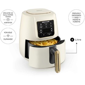 Resim Karaca Air Pro Cook 3 in 1 XL Ev Yemeği, Közleme, Airfryer Wood Craft 4 Kişilik 