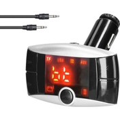 Resim Xindoker Siyah Oto Mp3 Çalar, Bluetooth 5.0 Fm Transmitter, 3.1a Çift Usb, El-işsiz Arama, Kayıpsız Ses, 12-24v 