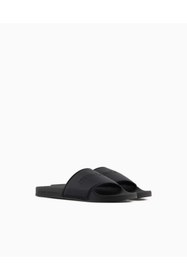 Resim Armani Exchange Erkek Dokulu Logo Tasarımlı Rahat Taban İndigo Terlik XM002887 AF22832-UC001 