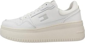 Resim Tommy Hilfiger TJW RETRO BASKET FLATFORM Spor AyakkabıKadın 