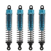 Resim 1:10 Rc4wd Hsp Dhk Büyük Tekerlekli Araç İçin 100mm Mavi Yüksek Performanslı Amortisör Seti 4 Adet 