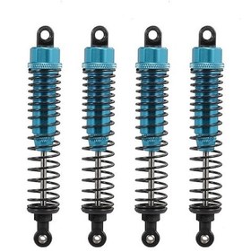 Resim 1:10 Rc4wd Hsp Dhk Büyük Tekerlekli Araç İçin 100mm Mavi Yüksek Performanslı Amortisör Seti 4 Adet 