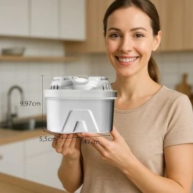 Resim Daisy Store 3'lü Arıtmalı Sürahi Filtre Kartuşları - Ayarlanabilir Filtrasyon Hızı, Iyon Değişimli Kireç Azaltıcı, 160 Litre Kapasite, Geri Dönüştürülebilir ve Popüler Sürahilere Uyumlu 