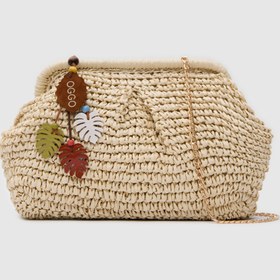Resim OGGO Hasır Medium Clutch & Çapraz Çanta 