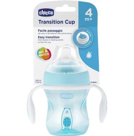Resim Chicco Yumuşak Uçlu Geçiş Bardağı 4 Ay+ Kız Mavi 