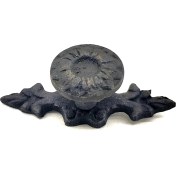 Resim Aksiyon Global Antika Tarz Dekoratif Pirinç Çiçek Düğme - 20X53 Mm, Oksit - Lisinya 