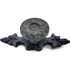 Resim Aksiyon Global Antika Tarz Dekoratif Pirinç Çiçek Düğme - 20X53 Mm, Oksit - Lisinya 