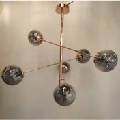 Resim Favori Aydınlatma 6'lı Modern Terazi Avize Bakır E-14 Duy 