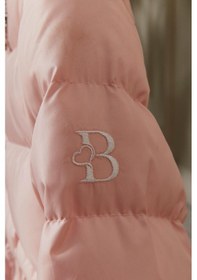 Resim Kız Bebek Kapüşonlu Kışlık Mont 51333 Pembe 