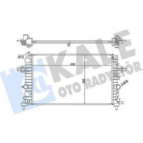Resim Su Radyatoru Opel Astra H 1.6 1.8 04--605x359x23 