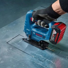 Resim Bosch Gst 183-LI 4.0 Ah Tek Akülü Dekupaj Testere Talaş Siperi İle Taşıma Çantasında 