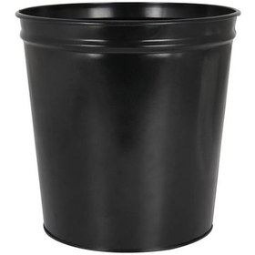Resim Mimaks Çöp Kovası Metal Siyah D-1 