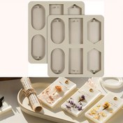 Resim 1 Adet DIY Mum Aroma Balmumu Kalıbı El Yapımı Kurutulmuş Çiçekler Aroma Balmumu Silikon Kalıp Sabun Yapım Aksesuarları, Mum Kalıbı 