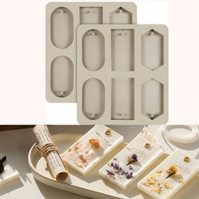 Resim 1 Adet DIY Mum Aroma Balmumu Kalıbı El Yapımı Kurutulmuş Çiçekler Aroma Balmumu Silikon Kalıp Sabun Yapım Aksesuarları, Mum Kalıbı 