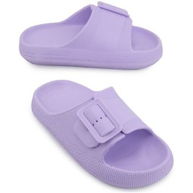 Resim Gezer Kadın Yazlık Tek Toka Ayarlanabilir Eva Banyo Bahçe Havuz Plaj Terlik Gt5yzm.15653.00.7ı2.j93 Mor 