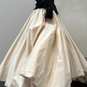 Resim Şık Polyester Maksi Etek - Akıcı, Esnemez Kumaş ve Elastik Bel Bandı, Makinede Yıkanabilir - Şık Her Mevsim Kadın Moda Parçası, Büyük Beden Etekler 