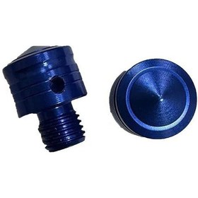 Resim Universal 8 Mm Mavi Vida Tapası - Ayna Delik Tıkacı - Ayna Vidası Çok Renkli 