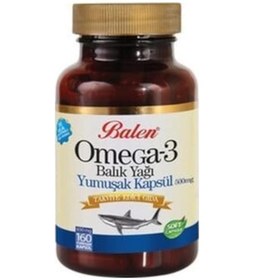 Resim Balen Omega 3 Balık Yağı 650 MG 160 Kapsül 