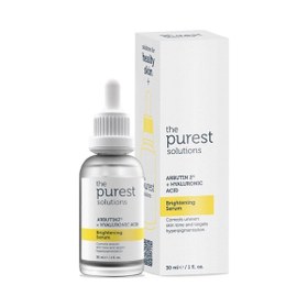 Resim The Purest Solutions Arbutin Leke Giderici ve Cilt Tonu Eşitleyici Cilt Bakım Serumu 30 ml (Arbutin 2% + Hyaluronic Acid) 