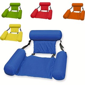 Resim Premium Şişme Su Koltuğu - Dayanıklı PVC Yüzer Kanepe, Katlanabilir ve Taşınabilir, 5 Senaryo İçin Uygun: Havuz Partisi, Plaj Eğlencesi, Sahil Oyunları, Bahçe ve Açık Hava Aktiviteleri 
