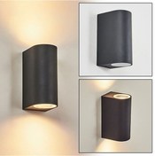 Resim Çift Yönlü Duvar Aplik Iç Ve Dış Mekan Aydınlatma Ampul Dahil! (540894830) Siyah 