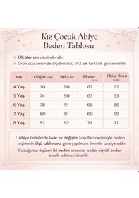 Resim Monita Kız Çocuk Işıltılı Payetli Tüllü Elbise - Astarlı, Saç Tokası Hediyeli 4-8 Yaş Beyaz 