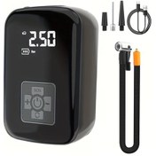 Resim Willowhaven Siyah Kablosuz 150psı Usb Şarjlı Dijital Ekranlı Portatif Şişirme Cihazı Araç Bisiklet Balon 