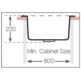 Resim Ukinox Valente N-100 Granit S-305g Sifonlu Evye Siyah 