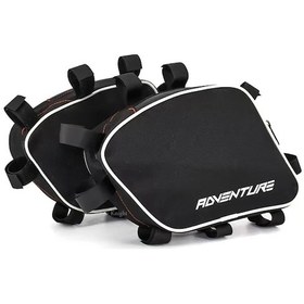 Resim Hightower Soyavısıon Siyah Motosiklet Çerçeve Koruma Çantası - Dayanıklı, Ayarlanabilir Kayış Siyah 