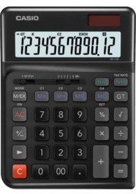 Resim Casio DE-12E-BK Siyah 12 Hane Masa Üstü Ergonomik Tuşlu Hesap Makinesi 