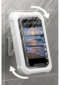 Resim 3b Trend Su Geçirmez Hareketli Telefon Tutucu Stand Duşta Su Geçirmez Telefon Koruyucu Stand 