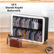 Resim MAGIC PORT 12'li Standlı Kaşıklı Baharatlık Seti 