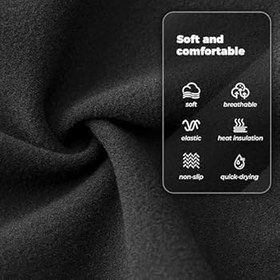 Resim ROCKBROS Kışlık Balaclava, Erkek Kadın Nefes Alabilir Açık Yüz Maskesi, Bisiklet, Motosiklet, Kayak ve Dış Mekan için Kask Altında Termal Sıcak 