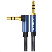 Resim Ugreen 3.5 MM Dirsek Adaptörü AUX Ses Uzatma Kablosu 0.5 Metre 