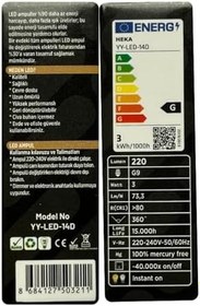 Resim Heka 3W (21W) 3000K G9 Duylu Buzlu Dim Edilebilir LED Kapsül Ampul 