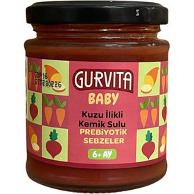 Resim GURVİTA Baby Kuzu İlikli Kemik Sulu Prebiyotik Sebzeler 165g 