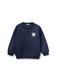 Resim United Colors Of Benetton Erkek Bebek Sweatshirt 3eb5g10ba Lacivert 