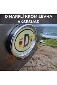 Resim CybillStore Krom Deutschland Levha Yapıştırmalı Almanya Taksi Minibüs Araba 