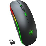 Resim Hxsj T18 İki Modlu Fare 2.4g Kablosuz Fare Bt Fare Renkli Nefes Alan Işık Sessiz Fare Ayarlanabilir Dpı İle Dizüstü Bilgisayar İçin T18 