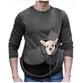 Resim Hangfox Köpek Ve Kedi İçin Dışarıda Taşınabilir Sırt Çantası, Ayarlanabilir Kemerli, Oxford Kumaş, Siyah Çok Renkli 