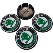 Resim Skoda Jant Göbeği Geçmeli - 4 Adet-(Dıştan 56 Iç 52Mm) (544303811) 