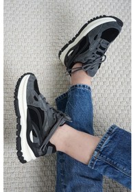 Resim Guja Nona Hakiki Deri Kadın Spor Ayakkabı Siyah-siyah Siyah 