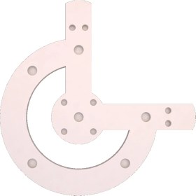 Resim Motifpiyer Motifli Tavan Göbegi LED Spotlu Tmg -Düz-14 Cap 160CM 