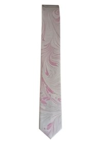 Resim Elifebru Exclusive Handicrafts Ebru Sanatı Saten Kumaş Açık Gri Pembe Erkek Kravat Sakr 160 Açık Gri Pembe 001 