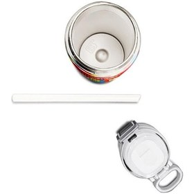 Resim Coral High Kids Blok Desenli Pipetli Ve Direkt İçim Çelik Termos 500 Ml 31991 Çok Renkli 