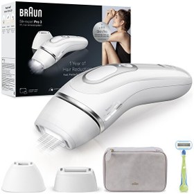 Resim Braun Silk Expert PRO 3 PL3132 300.000 Atımlı Yeni Nesil 2 Başlıklı Kablolu IPL/ Lazer Epilasyon Cihazı 