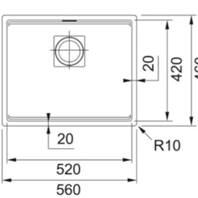 Resim Franke KNG 110 - 52 Granit Eviye Mat Siyah 