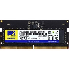 Resim TwinMOS TMD58GB4800S40, 8GB, DDR5, 4800MHz, CL40, 1.1V Notebook Ram 