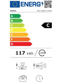 Resim Vestel KMI 108402 G WIFI 10 KG Kurutma Makinesi 